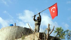 Son Dakika: Mehmetçik Burseya Dağı'na bayrağı böyle dikti!