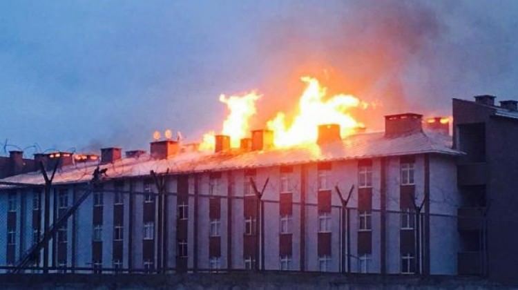 1’inci Mekanize Tugay Komutanlığı’nda yangın