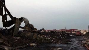 Sakarya'daki yangın sonrası fabrika