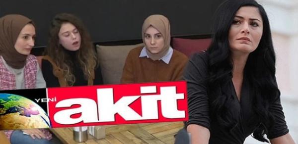 Akit, Çakır'ın tartıştığı başörtülü kızlara çattı!