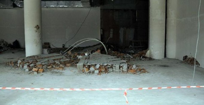 Ankara'da inşaatta duvar yıkıldı: 1 yaralı