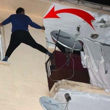 Ailesiyle tartışınca balkona çıkarak intihara kalkıştı