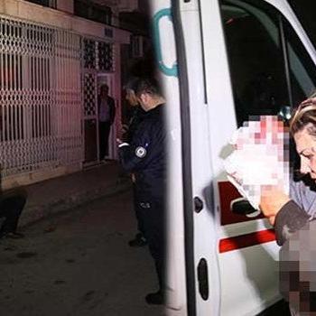 Sevgilisinin evine tırmandı kendisini ve kadını bıçakladı