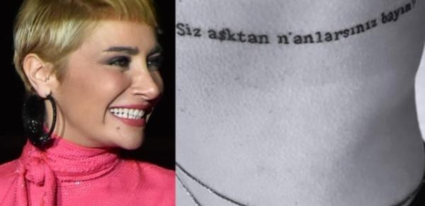Sıla'nın dövmesinde dikkat çeken mesaj!