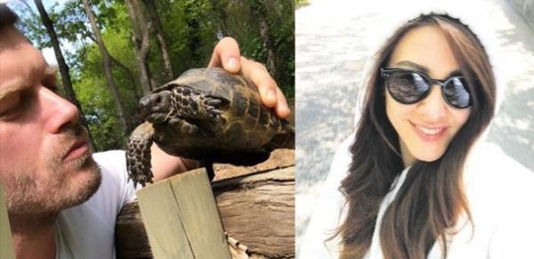 Kıvanç Tatlıtuğ ve eşinin neşeli sabah yürüyüşü