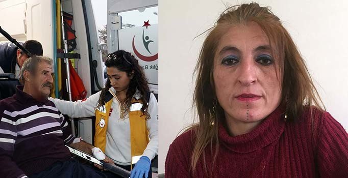 Kafasında bıçakla hastaneye kaldırılan adamın eşinden şok suçlama