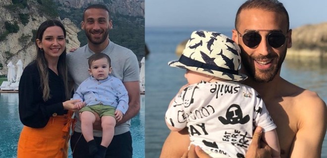 Cenk Tosun ailesiyle yorgunluk atıyor