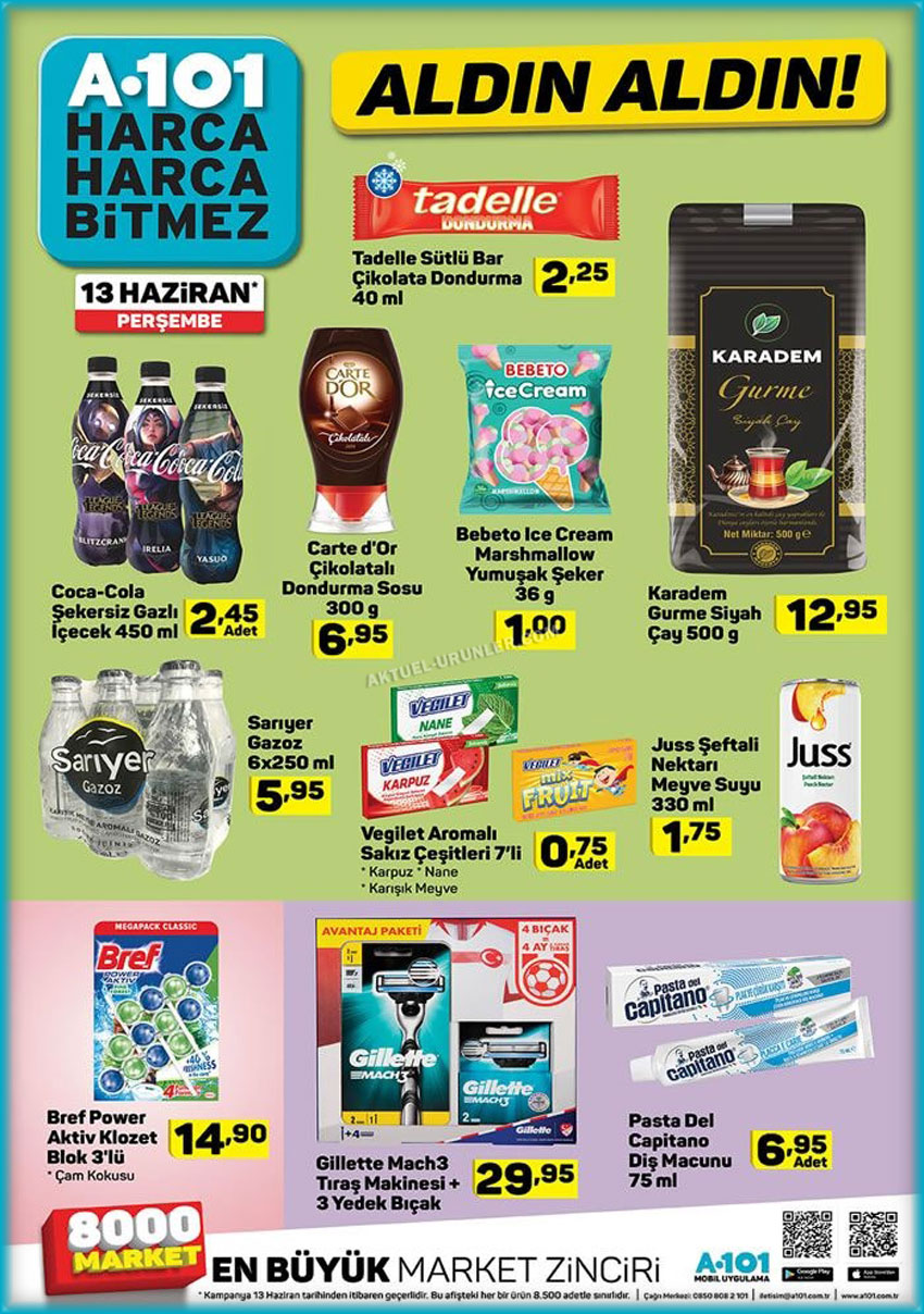 A101 Aldın Aldın 13 Haziran Görseli Spot İndirimleri