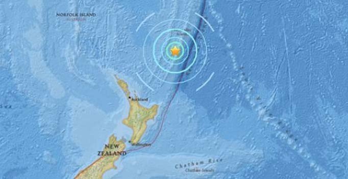 Pasifik Okyanusu'nda 6,8 şiddetinde deprem