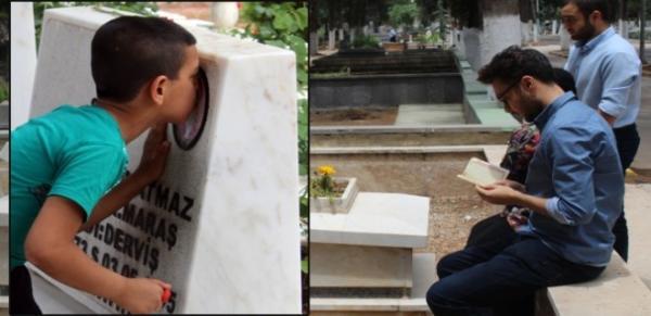 Bayramda mezarlıklara ziyaretçi akını