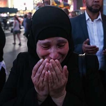 Şehit Mursi için New York'ta gösteri yapıldı