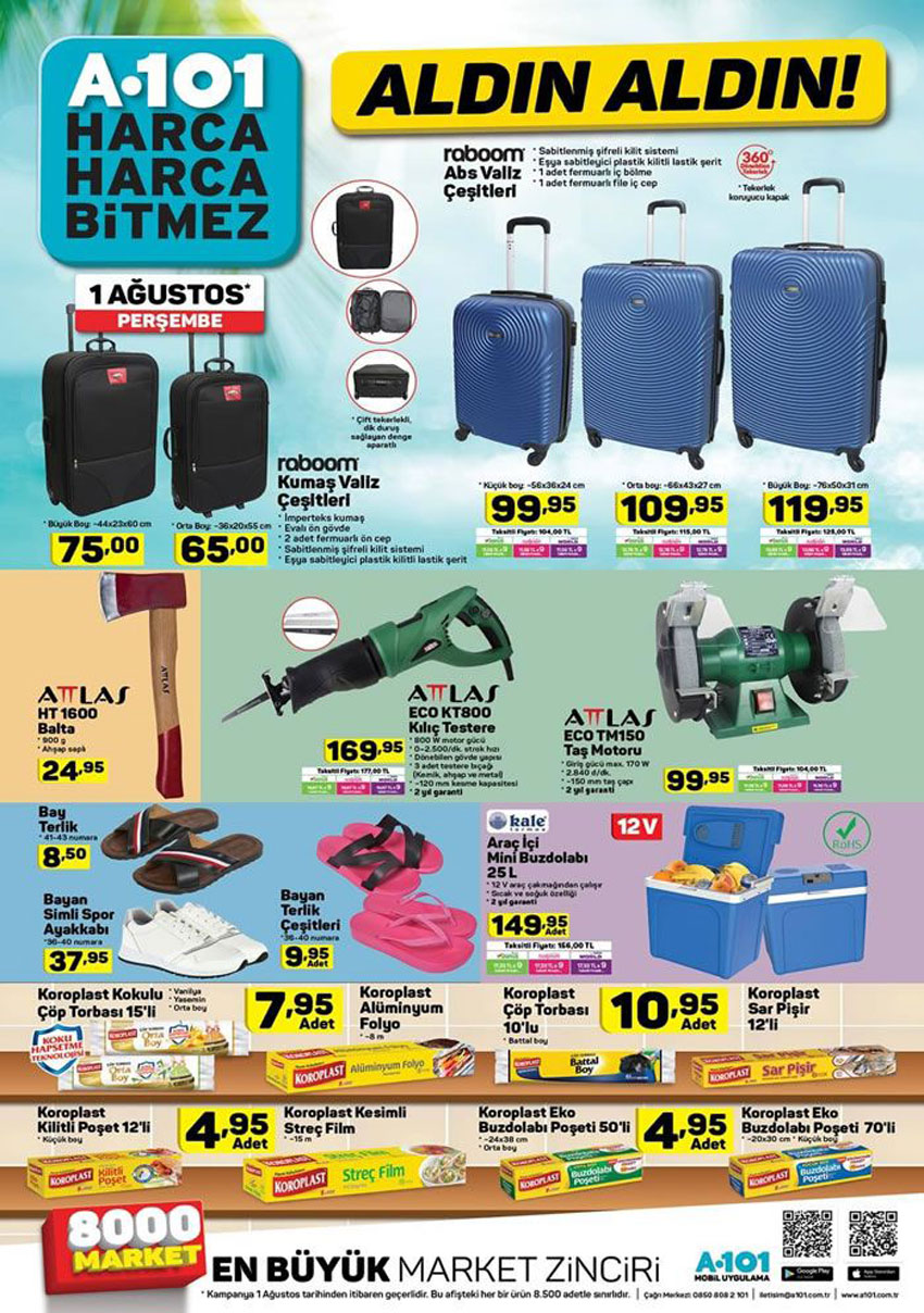 a101-1-ac49fustos-bc3bcyc3bck-c4b0ndirimleri-seyahat-c39crc3bcnleri-fc4b1rsatc4b1 A101 1 Ağustos Büyük İndirimleri Seyahat Ürünleri Fırsatı