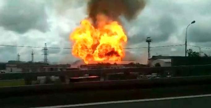 Moskova'da termik santralde yangın: 11 yaralı