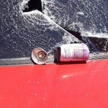 Deodorant kutusu aşırı sıcakta bomba gibi patladı