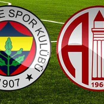 Fenerbahçe-Antalyaspor: 0-1 (Canlı Anlatım)