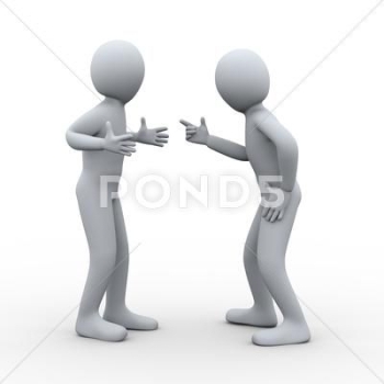 3d conflict people fight_ Graphic #21928505