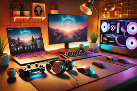 laptop ve masaüstü pc yan yana